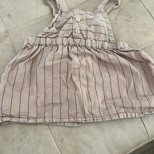 Striped Beige and black Baby Dress